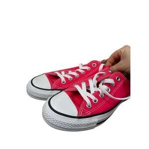 Converse Chuck Taylor All Star Low Strawberry Jam Pink Canvas Sneakers Women’s 7